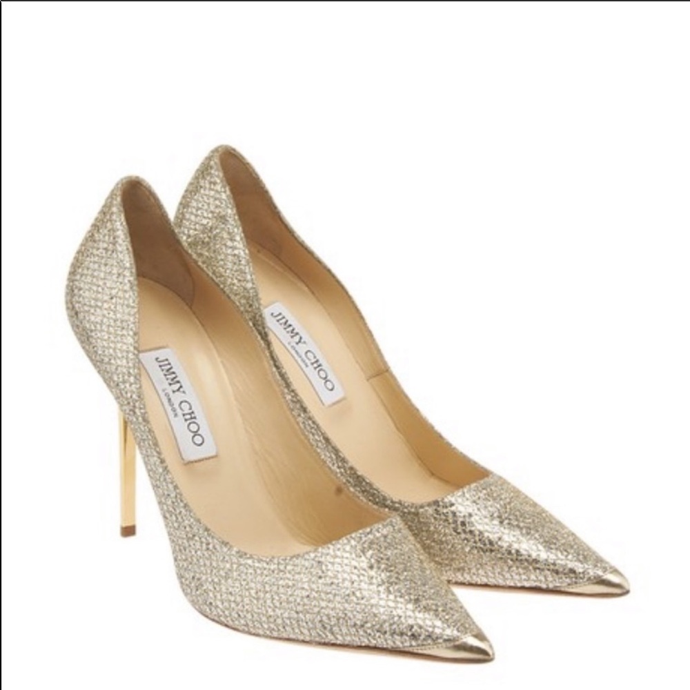 Jimmy choo - Gold metallic sequence heels 41.5